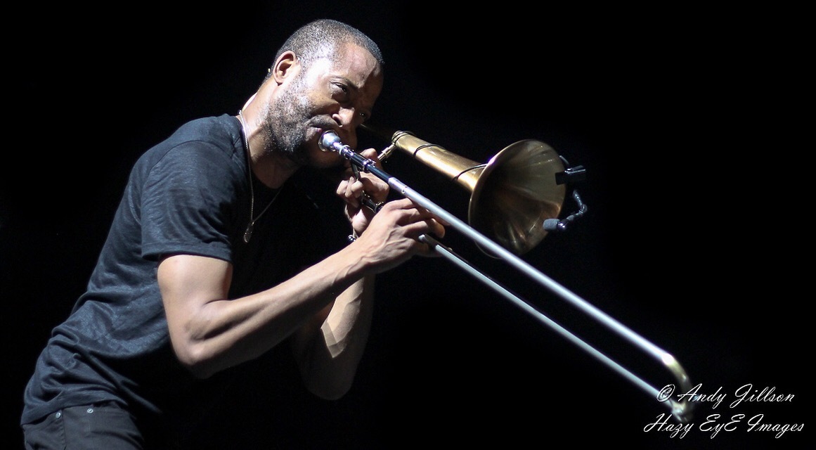 For a guy named Trombone Shorty, he sure is a MONSTER trumpet player  18  years old in this clip playing with STYLE beyond his years!!